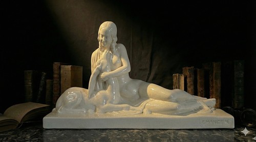 Sculpture art deco lemanceau - sculpture,