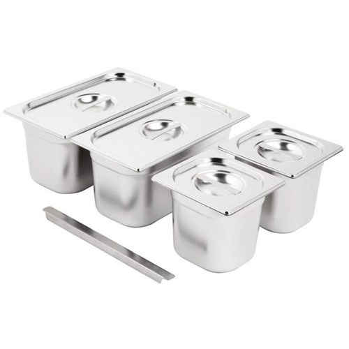 Ensemble bacs inox gn - bacs, ×