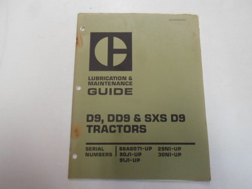 Caterpillar dd9 sxs d9 - caterpillar,