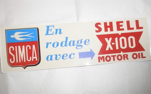 Autocollant simca aronde - simca,