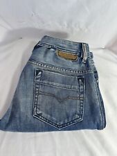 Diesel Safado Men’s Jeans. Slim Straight. Blue Distressed. Faded. W32 L34. VGUC