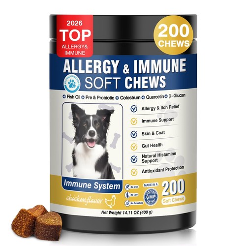 Dog allergy chews 200 - chews, ct