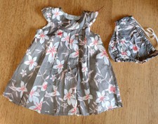 ETE ROBE KAKI ET FLEUR DES