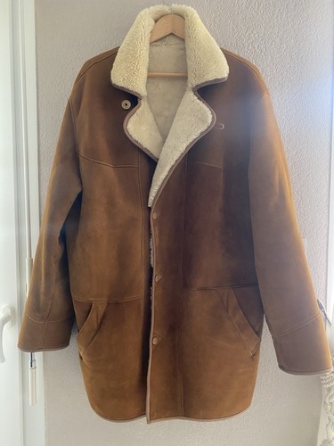 Manteau veste peau retournée - peau,