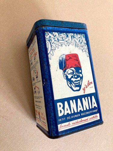 Boîte bleue banania pâtes - bleue,