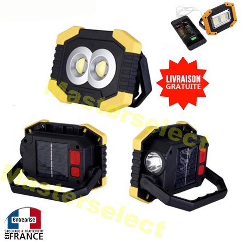Lampe projecteur torche cob - torche, de