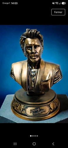 Johnny hallyday buste figurine - buste,