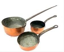 Batterie de 3 casseroles