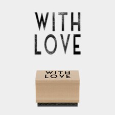 East of India Caoutchouc Timbre With Love Fabrication Cartes Scrapbooking Tampon