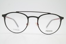 Lunettes MODO 4229 TITANE Gris Foncé Rouge Ovale Monture De Lunettes Neuf