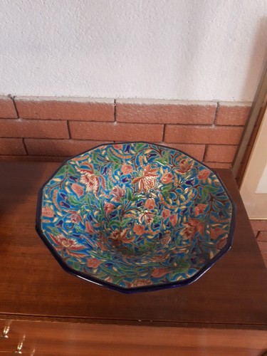 Longwy art deco enamel - art, stand