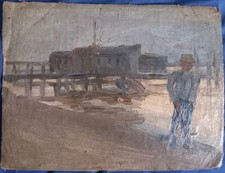 Huile Sur Toile Ancienne