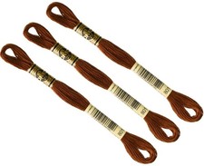 DMC 801 Lot 3 Échevettes Fils