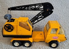 ? Antique Tonka Canvas and Plastic Crane Truck Vehicle