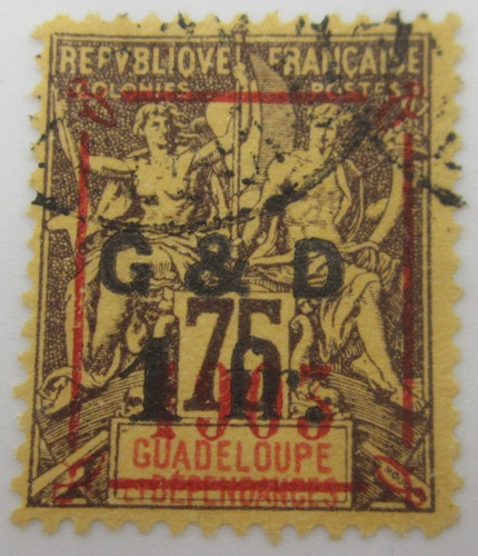 Guadeloupe timbre - guadeloupe, 53