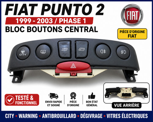 Bloc boutons central fiat - bloc,