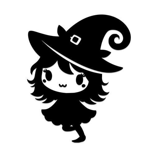 Halloween mignon sorcière - mignon,