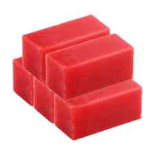 5pcs Dentaire Sculpture Cire Bloc Labo Matériel Oral Teaching Usage Outils Red D