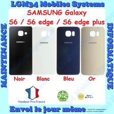 VITRE ARRIERE SAMSUNG GALAXY S6 / S6 EDGE / S6 EDGE PLUS G920 G925 928 + ADHESIF