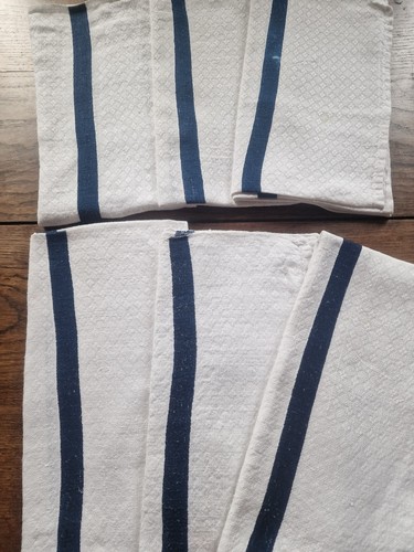 Linge ancien six torchons - :,