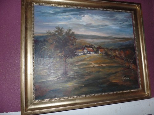 Tableau huile sur toile - huile, de