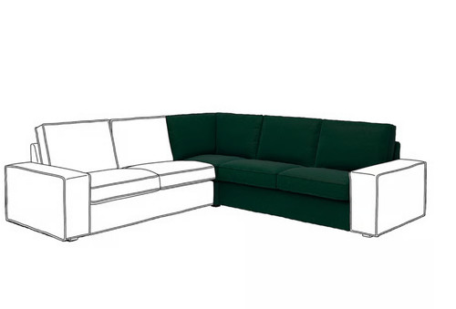 Housse ikea kivik pour section - pour,