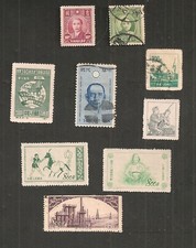 CHINE CHINA LOT DE 9 TIMPBRES