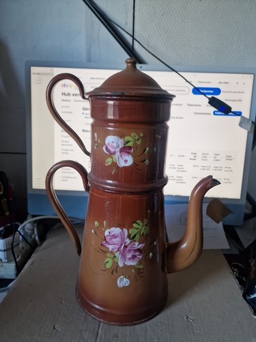 Cafetière tole émaillée - , en