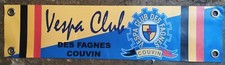 Antique Vespa club des Fagnes Couvin scooter pennant flag (Belgium).
