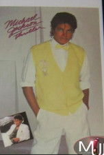 Michael Jackson Thriller Yellow Vest Promo Poster USA 24"X36"  (Read Description