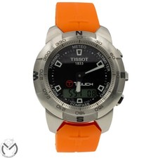 TISSOT T-Touch Z253/353 Analog Digital Steel Sil... Multifunction Watch