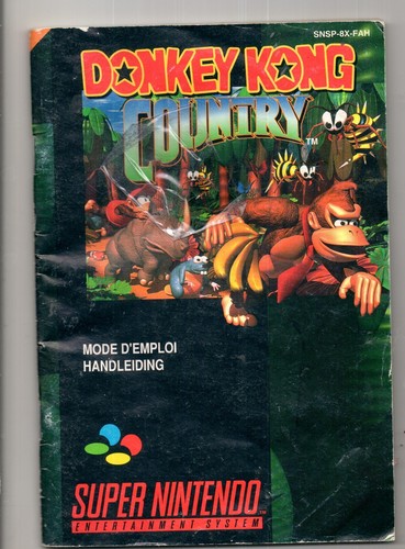 Snes manuel jeu donkey - snes,