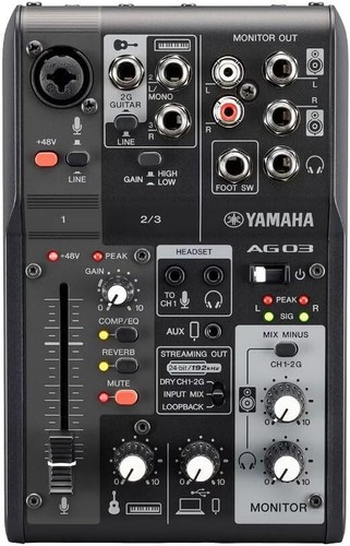 Yamaha ag03mk2 noir 3ch live - yamaha,