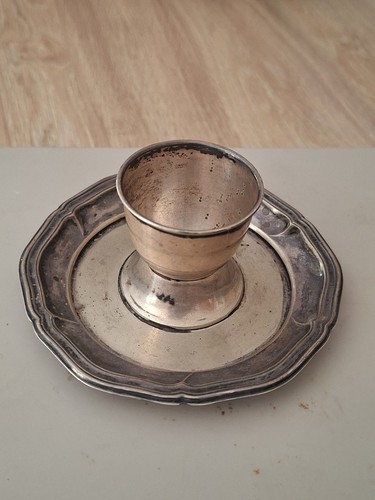 Coquetier ancien argent - coquetier, en