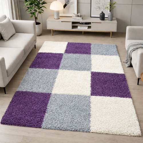 Tapis shaggy moelleux poils - moelleux,