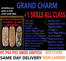 ✅PC PS4 PS5 XBOX SWITCH✅CHARMS +1 SKILL ALL CLASS D2R DIABLO 2 RESURRECTED ITEMS