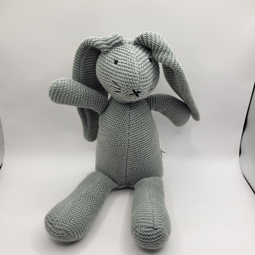 Peluche lapin tricoté 46 - peluche,