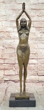 Handmade Signed Chiparus bronze statue, art dancer sculpture Figurine Figure