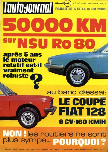 Auto journal 15 - n°7, 15/04/1972