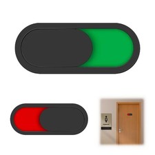 2 Pièces Panneau Ouvert Fermé, Adhésif Coulissante Occupé Libre Plaque, Acryl...