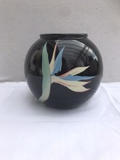Vase Boule Céramique Noir
