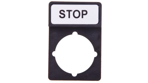 Plaque signalétique stop - «,