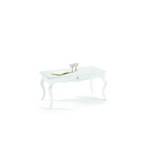 Petite Table De Sofa Salon Rectangulaire Art Pauvre Blanc Matt Classique