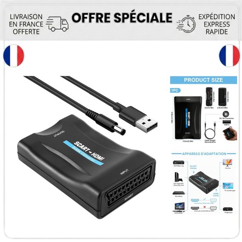 Adaptateur péritel vers hdmi - vers,
