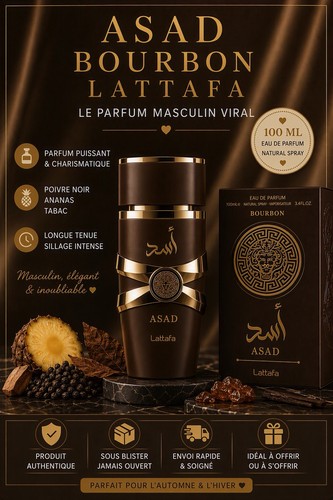 Lattafa asad bourbon eau - asad,