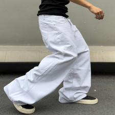 Men’s White Baggy Jeans |