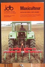 ▬►Prospectus Cultivator Maxiculturist JDB Jean de Bru Tractor 