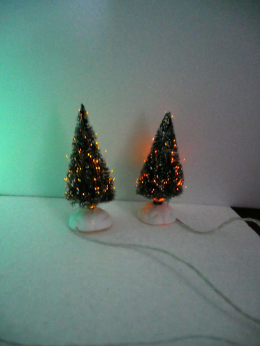 Lemax sapins fibre optique - sapins,
