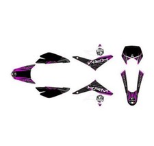 Kit deco/autocollant pour derbi senda 11->18/rcr/smt ->18 - violet marque KRM