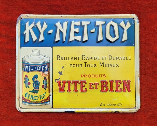 Plaque publicitaire ancienne